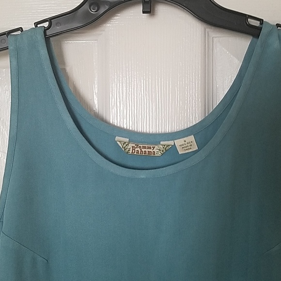 Tommy Bahama, 1-13, Teal sleeveless top, Size S - Picture 4 of 7
